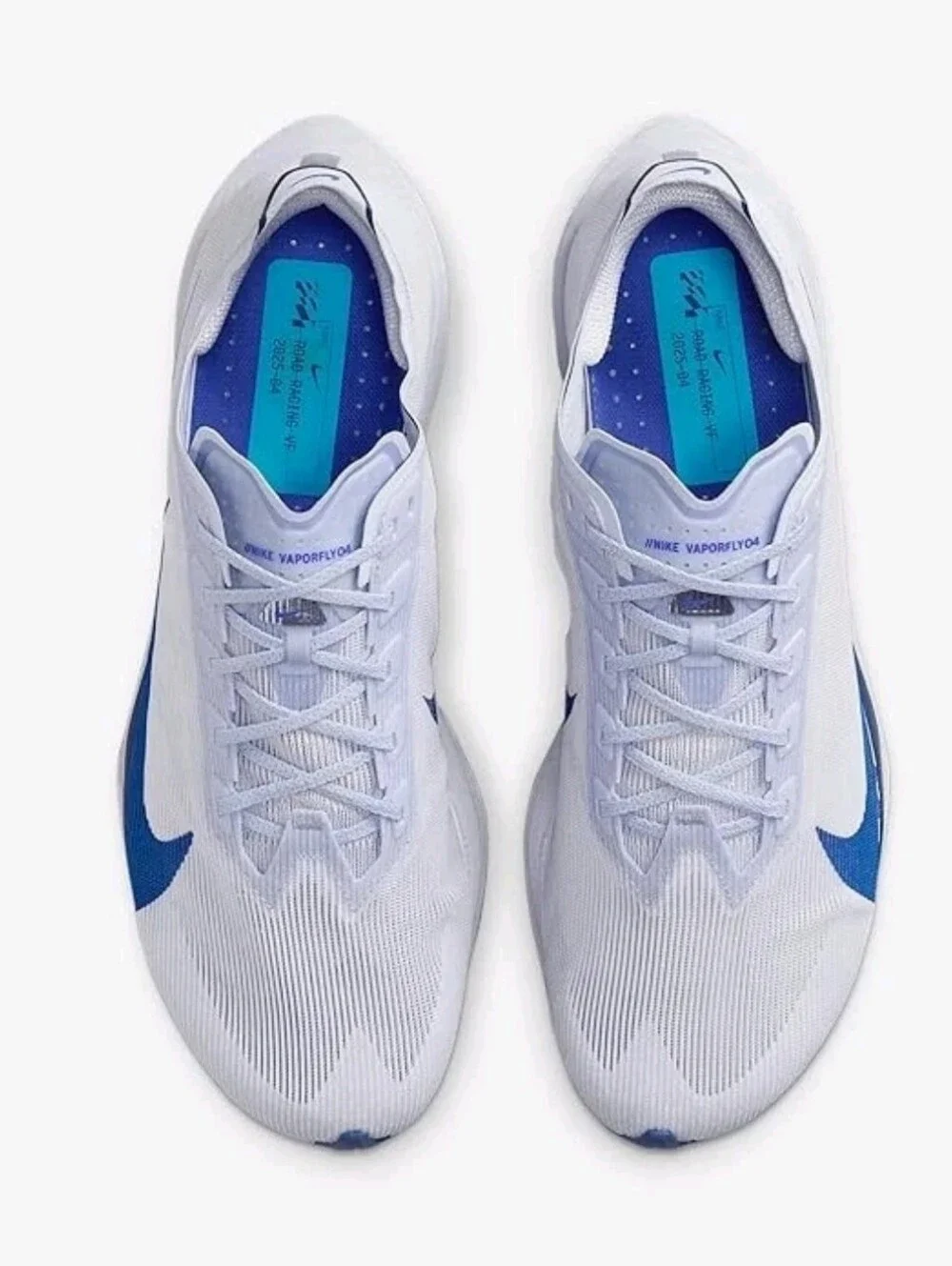 Nike ZoomX Vaporfly NEXT% 4 Ghost Grey -Violet Blue Void HF6414-001 Men's US 15